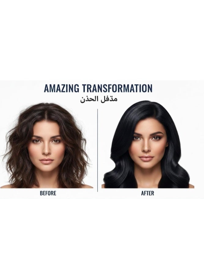DyeGlow Hair Color Cream – Natural Black | Ammonia-Free & Non-Allergic Hair Dye | Nourishing & Anti-Aging Formula | 1000ml (500ml + 500ml) - Image 3